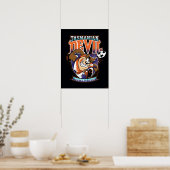 Tasmanian Devil Voetbalclub Logo Poster (Keuken)