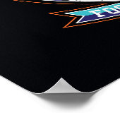 Tasmanian Devil Voetbalclub Logo Poster (Hoek)