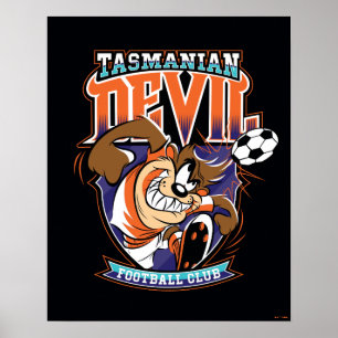 Tasmanian Devil Voetbalclub Logo Poster
