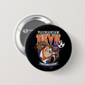 Tasmanian Devil Voetbalclub Logo Ronde Button 5,7 Cm (Voorkant /achterkant)