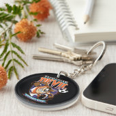 Tasmanian Devil Voetbalclub Logo Sleutelhanger (Voorkant Rechts)