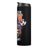 Tasmanian Devil Voetbalclub Logo Thermosbeker (Geroteerd rechts)