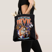Tasmanian Devil Voetbalclub Logo Tote Bag (Dichtbij)