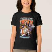 Tasmanian Devil Voetbalclub Logo Tri-Blend Shirt (Voorkant)