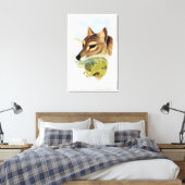Tasmanian Wolf of Tiger Canvas Afdruk (Insitu (Slaapkamer))