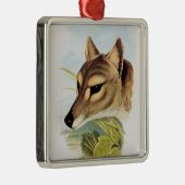 Tasmanian Wolf of Tiger Metalen Ornament (Rechts)