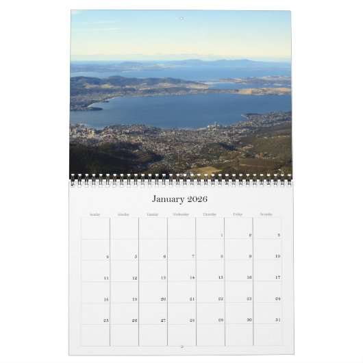 Tasmanië 2025 kalender (Jan 2026)