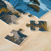 Tasmanië Australië Reizen Kunst Vintage Legpuzzel (Zijkant)