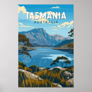 Tasmanië Australië Reizen Kunst Vintage Poster