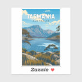 Tasmanië Australië Reizen Kunst Vintage Sticker (Vel)