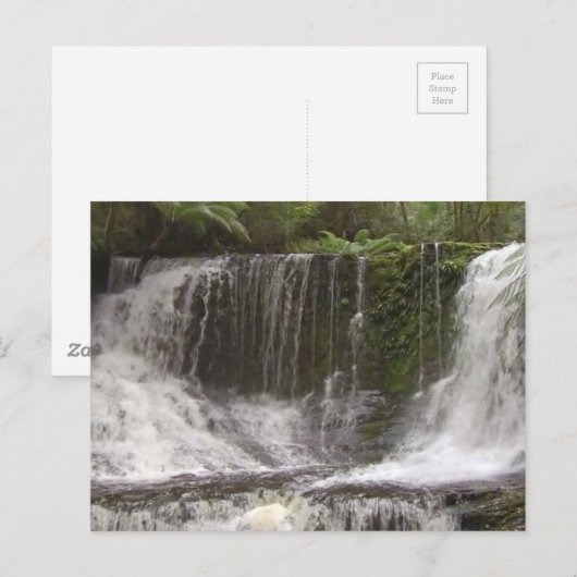 TASMANIË AUSTRALIË WATERVALLEN NATUUR RIVIEREN BRIEFKAART (Voorkant / Achterkant)