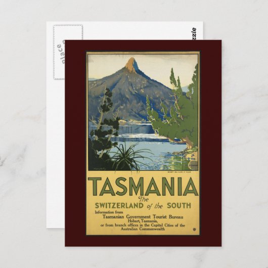 Tasmanie Briefkaart (Voorkant / Achterkant)