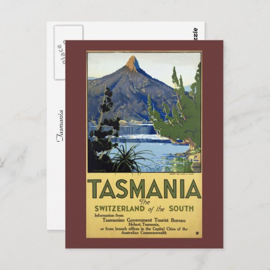 Tasmanie Briefkaart (Voorkant / Achterkant)