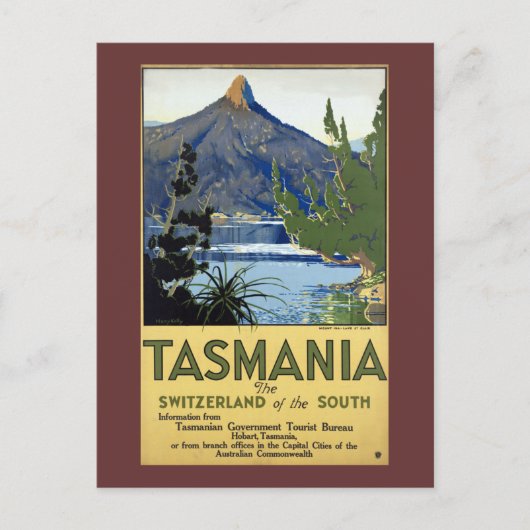 Tasmanie Briefkaart (Voorkant)