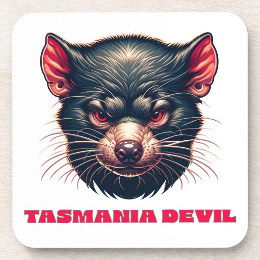 Tasmanië Devil Australia Bier Onderzetter (Voorkant)