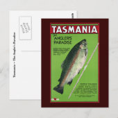 Tasmanie ~ Het paradijs van Angler Briefkaart (Voorkant / Achterkant)