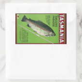 Tasmanie ~ Het paradijs van Angler Rechthoekige Sticker (Tas)