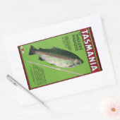 Tasmanie ~ Het paradijs van Angler Rechthoekige Sticker (Envelop)