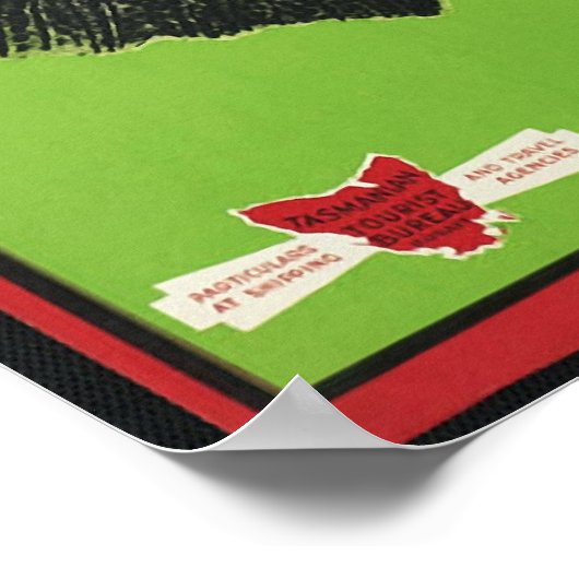 Tasmanie Het paradijs van de anglers Poster (Hoek)