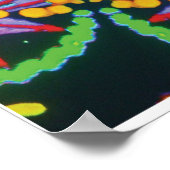 Tasmanië Kinestische Collage Kaleidoscoop Poster (Hoek)