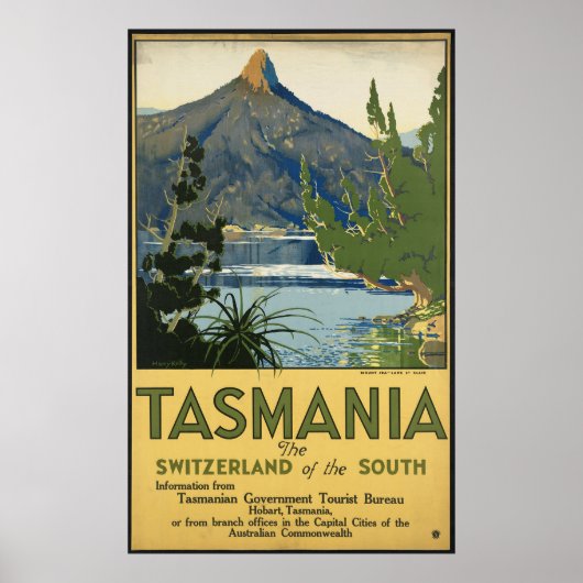 Tasmanie Poster (Voorkant)