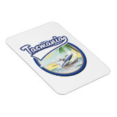 Tasmanië reizen logo magneet (Rechterzijde)