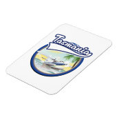 Tasmanië reizen logo magneet (Linkerzijde)