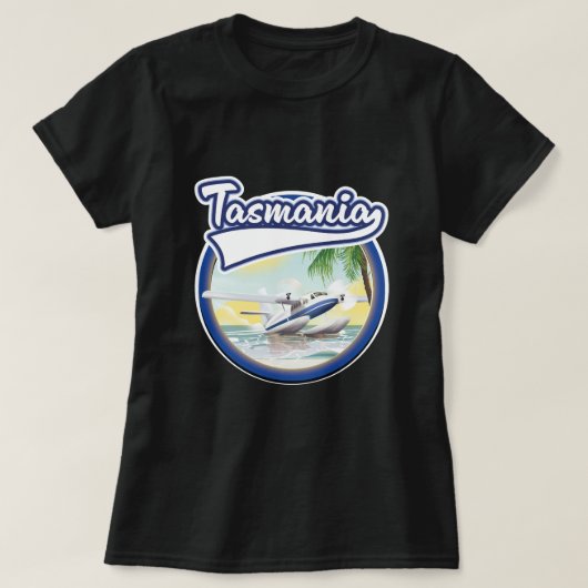 Tasmanië reizen logo t-shirt (Design voorkant)