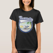 Tasmanië reizen logo t-shirt (Voorkant)