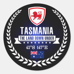 Tasmanie Ronde Sticker