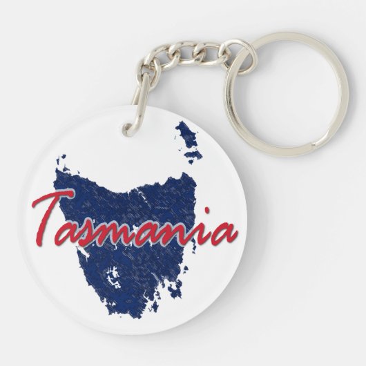 Tasmanie Sleutelhanger (Achterkant)