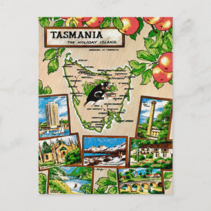 Tasmanië Vakantie Eiland Ansichtkaart Briefkaart