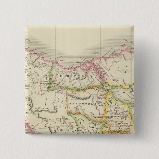 Tasmanie Vierkante Button 5,1 Cm (Voorkant)