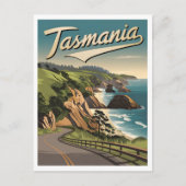 Tasmanië-Vintage Briefkaart (Voorkant)