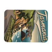 Tasmanië-Vintage Magneet (Horizontaal)