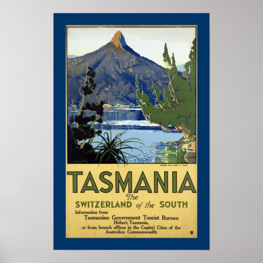 Tasmanie "Zwitserland van het zuiden" Poster (Voorkant)