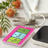 Tasmin periodieke lijstnaam - het sleutelwoord sleutelhanger (Voorkant Rechts)