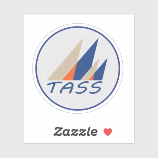 TASS Logo op maat gesneden vinyl sticker (Vel)