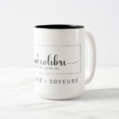 Tasse 15 oz Pink Colibri Tweekleurige Koffiemok (Voorkant rechts)