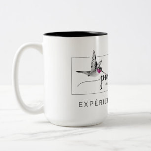 Tasse 15 oz Pink Colibri Tweekleurige Koffiemok