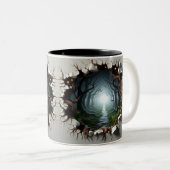 Tasse 2 3D-kleuren Halloween Tweekleurige Koffiemok (Voorkant rechts)