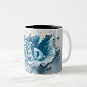 Tasse 2 Best dad-kleuren Tweekleurige Koffiemok (Voorkant rechts)