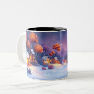 Tasse 2 Christmas-kleuren Tweekleurige Koffiemok