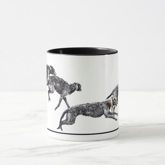 Tasse 2 Kleur scottish deerhounds Mok (Midden)