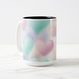 Tasse 2 kleuren gepersonaliseerde valentijnsdag mo tweekleurige koffiemok