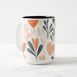 Tasse 2 kleuren gepersonaliseerde valentijnsdag mo tweekleurige koffiemok