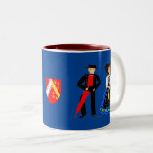 Tasse 2 Kleuren KleurenCostume d'Alsace, Fr Tweekleurige Koffiemok (Voorkant rechts)