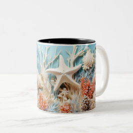 Tasse 2 Kleuren Under the sea Mug, Ocean Vibes Dr. Tweekleurige Koffiemok