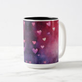 Tasse 2 Personalized Valentine Coffee Mug Tweekleurige Koffiemok (Voorkant rechts)