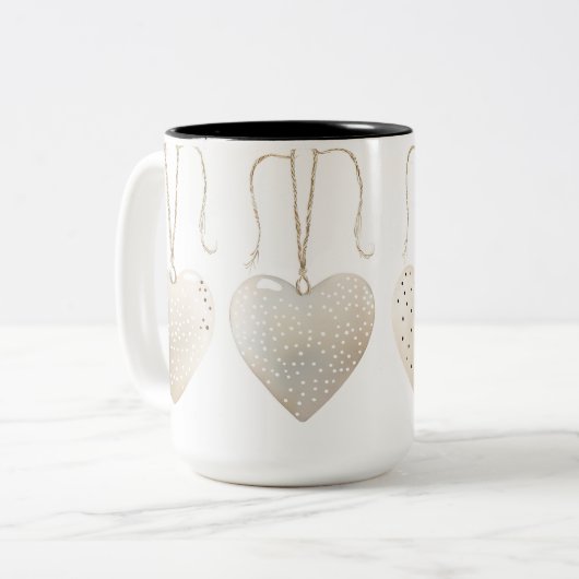 Tasse 2 Personalized Valentine Coffee Mug Tweekleurige Koffiemok (Voorkant links)